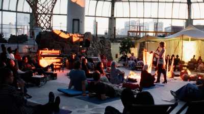 Live at BlueCity during sunset